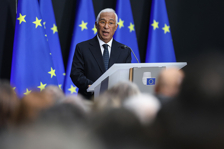 António Costa inicia funções realçando alargamento da UE como instrumento de paz, segurança e prosperidade