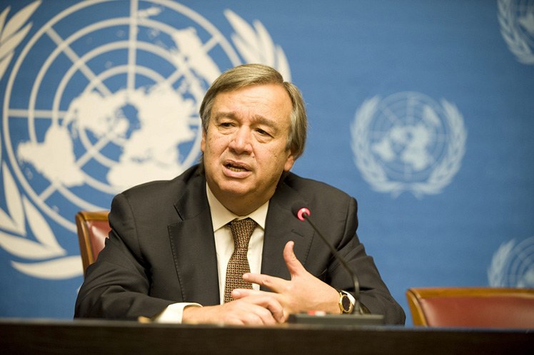 Guterres na liderança da votação para secretário-geral