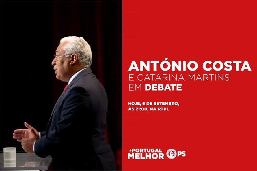 António Costa em debate com Catarina Martins