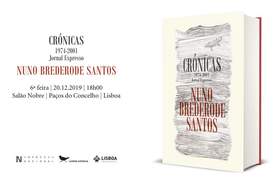 Lançamento: ‘Crónicas do Jornal Expresso’ de Nuno Brederode dos Santos