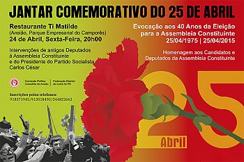 Homenagem aos deputados constituintes de Leiria