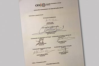 Acordo está assinado pelos parceiros sociais