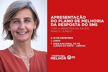Marta Temido apresenta Plano de Melhoria de Resposta do SNS