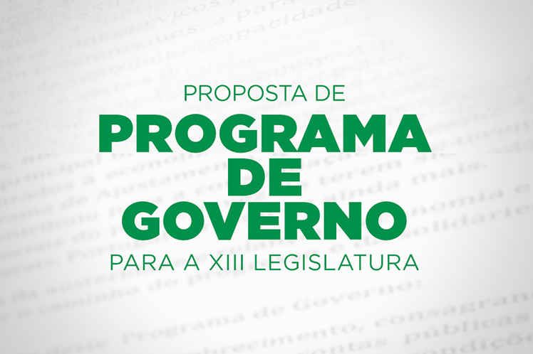 Programa de Governo do PS para a XIII Legislatura