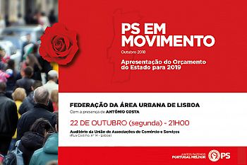 António Costa apresenta OE2019 em Lisboa